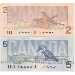 Canada, 2 i 5 Dollars 1986 (2pcs)