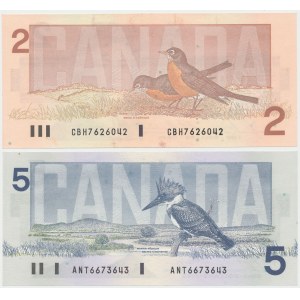 Canada, 2 i 5 Dollars 1986 (2pcs)