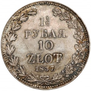 1-1/2 rubla = 10 złotych 1837 MW, Warszawa - piękna