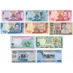 Afryka, zestaw banknotów MIX (10szt)