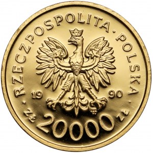 20.000 złotych 1990 Solidarność