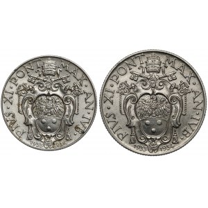 Watykan, Pius XI, 50 centesimo i 1 lira 1934 (2szt)