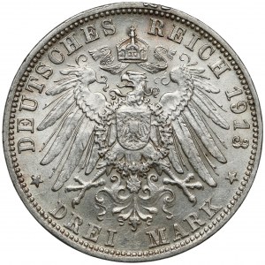 Bayern, 3 mark 1913-D