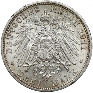 Preussen, 3 mark 1911 A