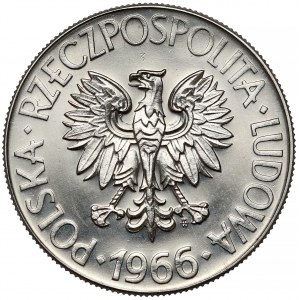 Próba NIKIEL 10 złotych 1966 mały Kościuszko