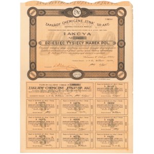 Zakłady Chemiczne ETNA, 10.000 mkp 1923