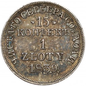 15 kopiejek = 1 złoty 1839 MW, Warszawa