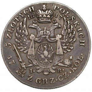 5 złotych polskich 1817 IB - wczesny typ