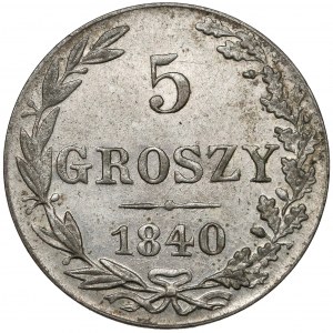 5 groszy 1840 MW - mennicza