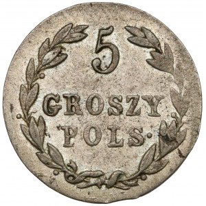 5 groszy polskich 1821 IB