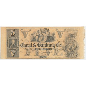Canal & Bankning Co, 5 Dollars 18[xx]