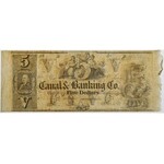 Canal & Bankning Co, 5 Dollars 18[xx]