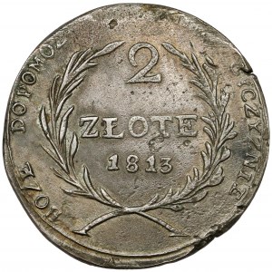 Oblężenie Zamościa, 2 złote 1813 - ładne