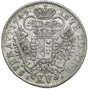 Austria, Franciszek I, 15 krajcarów 1749 KB, Kremnica