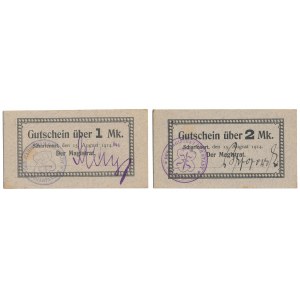 Scharfenort (Ostroróg), 1 i 2 mk 1914 (2szt)