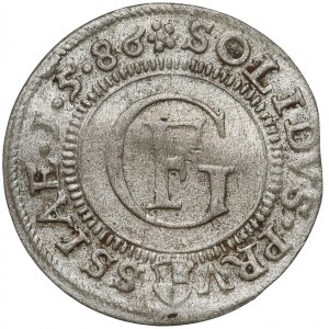 Prusy, Jerzy Fryderyk, Szeląg Królewiec 1586 - RZADKI