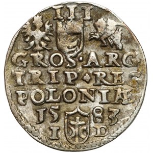 Stefan Batory, Trojak Olkusz 1583 ID - bez krzyżyka