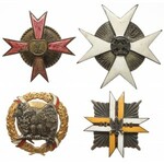 Plansza z KOPIAMI odznak Kawalerii i Artylerii (73szt)