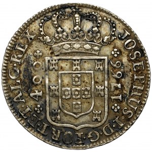 Portugalia, José I, 400 reis 1766