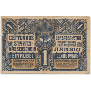 Latvia, 1 Rublis 1919 - A