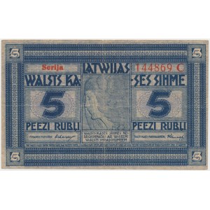 Łotwa, 5 Rubli 1919 - C