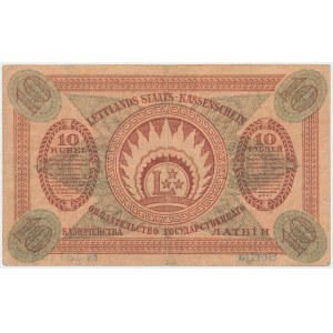 Łotwa, 10 Rubli 1919 - Bb