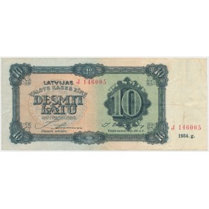 Latvia, 10 Latu 1934