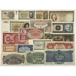Czechosłowacja i Słowacja SPECIMEN zestaw banknotów - skasowane (17szt)