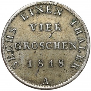 Preussen, Friedrich Wilhelm III., 4 Groschen 1818 A