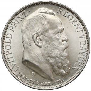 Bayern, 3 mark 1911 D