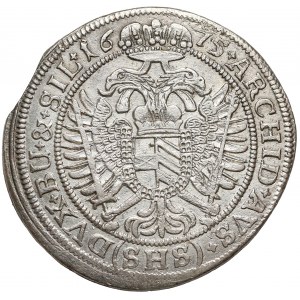 Śląsk, Leopold I, 15 krajcarów 1675 SHS, Wrocław