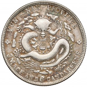 Chiny, Yunnan, 50 Fen (1908)