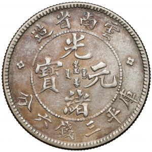 Chiny, Yunnan, 50 Fen (1908)
