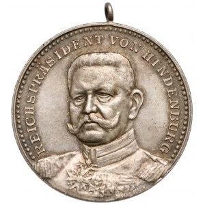 Deutschland, Medaille zum Gedenken an Hindenburgs 80. Geburtstag 1927