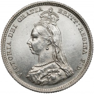 Wielka Brytania, Wiktoria, Szyling 1887