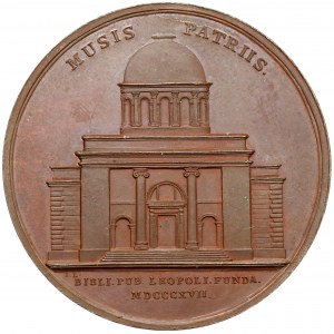 Medal, Otwarcie biblioteki Ossolińskich we Lwowie 1817