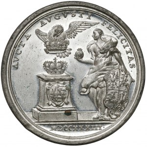 August III Sas, Medal wyboru na króla Polski 1733 r.