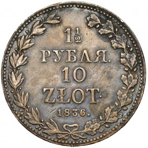 1-1/2 rubla = 10 złotych 1836 MW, Warszawa