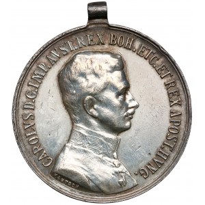 Austro-Wegry, Karol I, Medal za odwagę - srebrny
