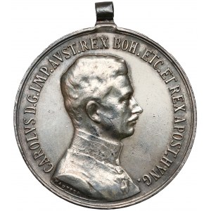 Austro-Wegry, Karol I, Medal za odwagę - srebrny