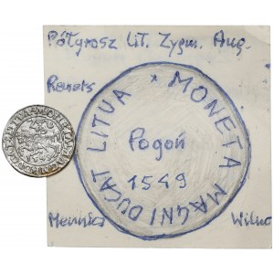 Zygmunt II August, Półgrosz Wilno 1549