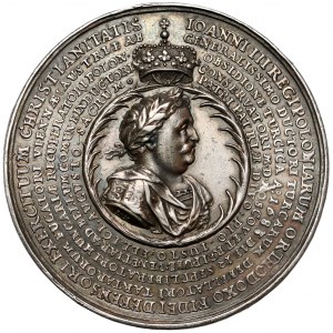 Jan III Sobieski, Medal Święta Liga 1684 (Höhn) - b.ładny