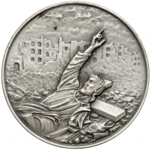 SILBER-Medaille 40. Jahrestag des Warschauer Aufstands 1984