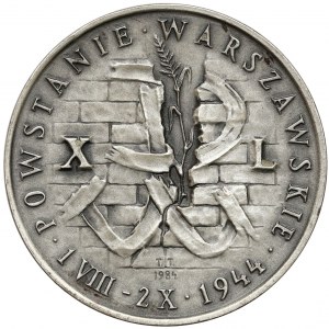 SILBER-Medaille 40. Jahrestag des Warschauer Aufstands 1984