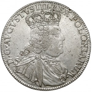 August III Sas, Ort Lipsk 1754 EC - długa głowa
