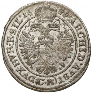 Śląsk, Leopold I, 3 krajcary 1696 CB, Brzeg