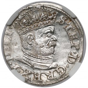 Stefan Batory, Trojak Ryga 1586 - LI - menniczy
