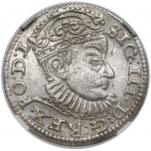 Zygmunt III Waza, Trojak Ryga 1588 - duża głowa - MENNICZY