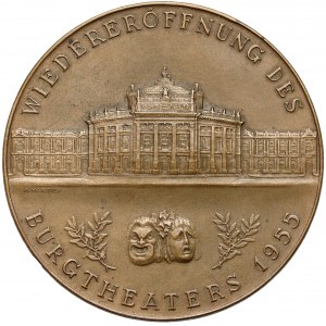 Deutschland, Medaille, Wiedereröffnung des Burgtheaters 1955