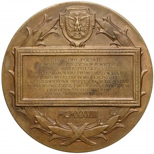 Polish Bank 100th Anniversary Medal (Aumiller) 1928